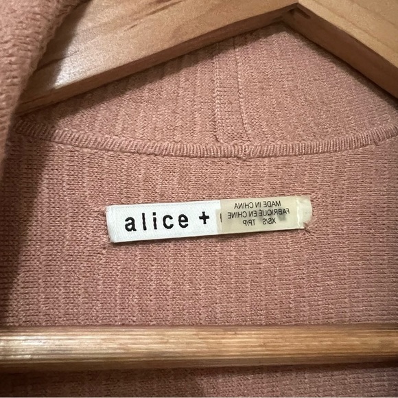 Alice + Olivia Hester Knit Coat in Rose Tan Rose Tan XS/S - Picture 8 of 10